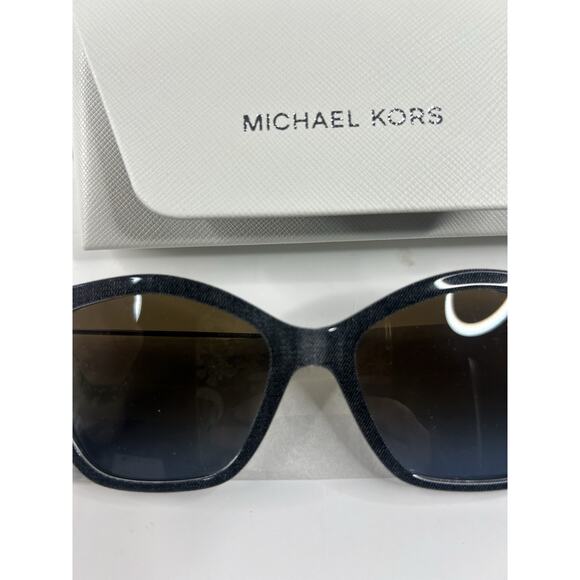 Michael Kors Catskills Grey Denim Brown Blue Gradient Womens Sunglasses MK 2246U - Picture 8 of 10